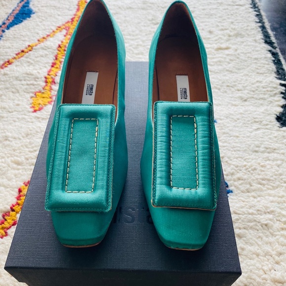 BRAND NEW MIISTA Lia Square Toed Medium Heel - Picture 2 of 5